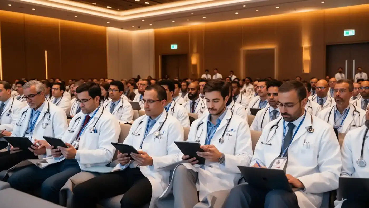 Medical professionals in CME education